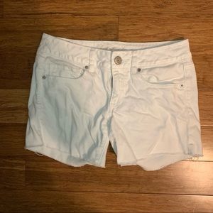 AE White Jean Shorts